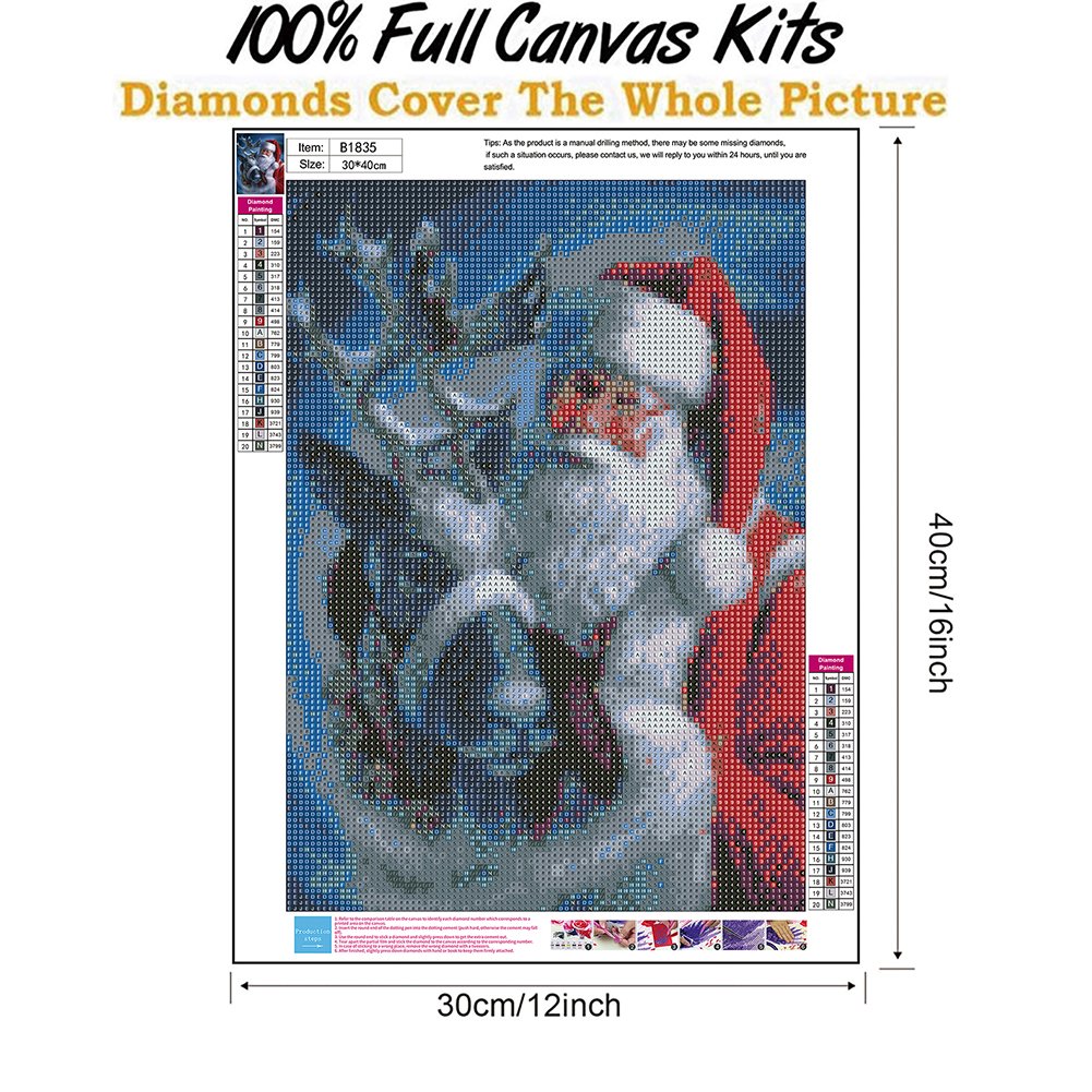 Diamond Painting - Full Round - Santa Claus H