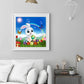 Diamond Painting - Full Round -Easter Bunny Rainbow