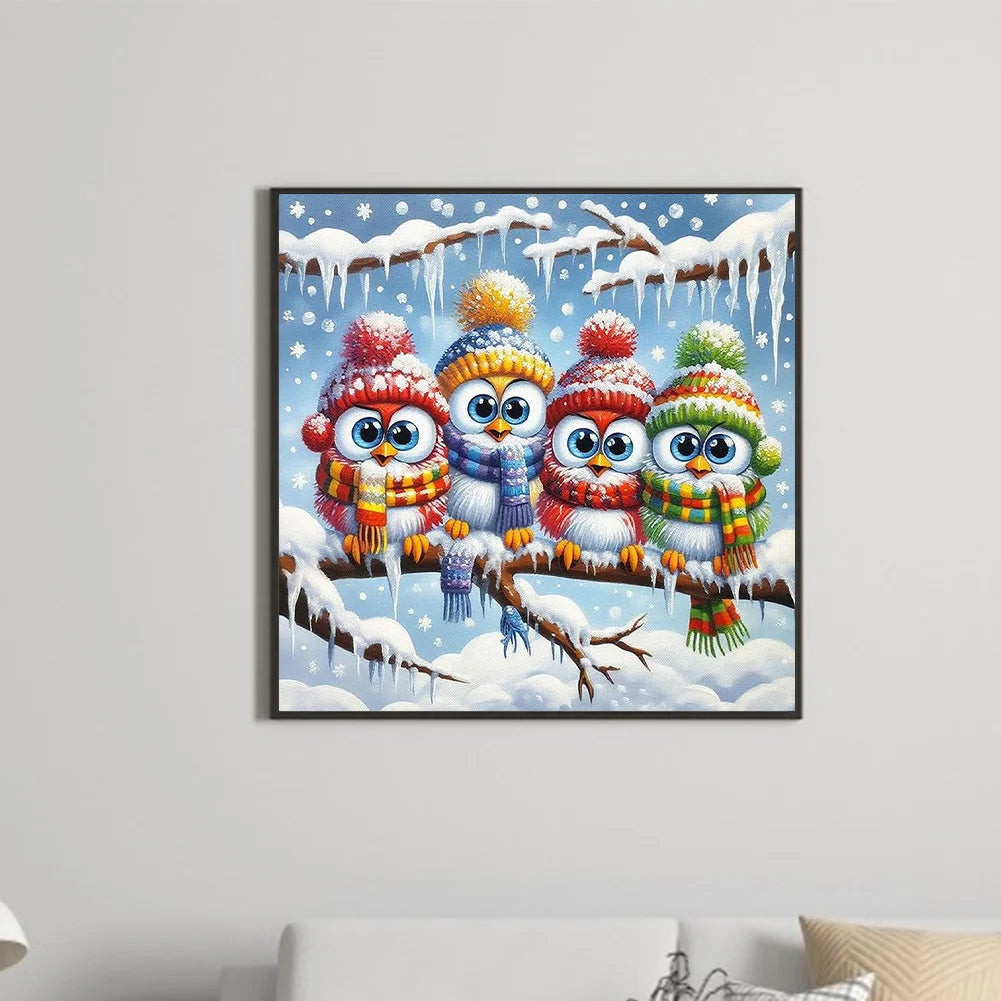 Diamond Painting - Full Round / Square - Birds On Branches