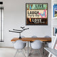 Diamond Painting - Full Round - Live Laugh Love