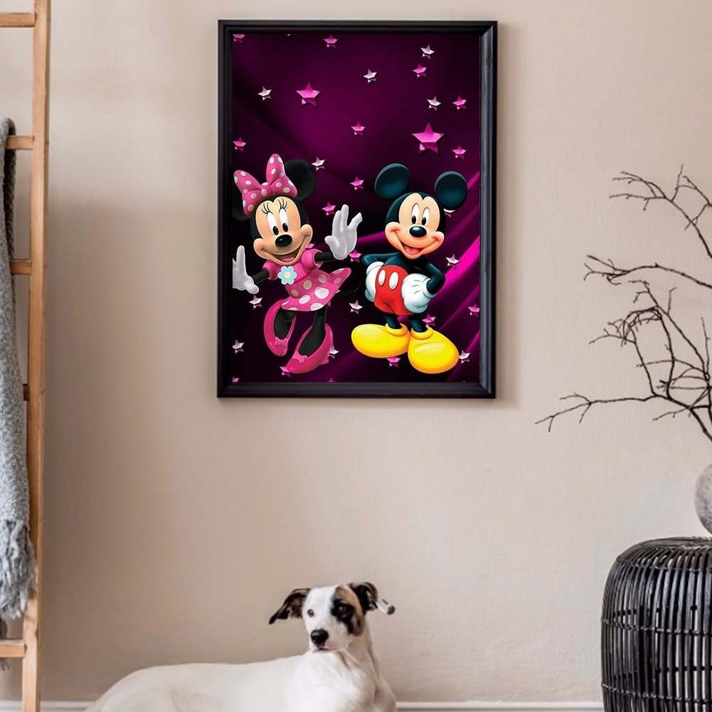 Diamond Painting - Full Round - Cartoon Mouse B