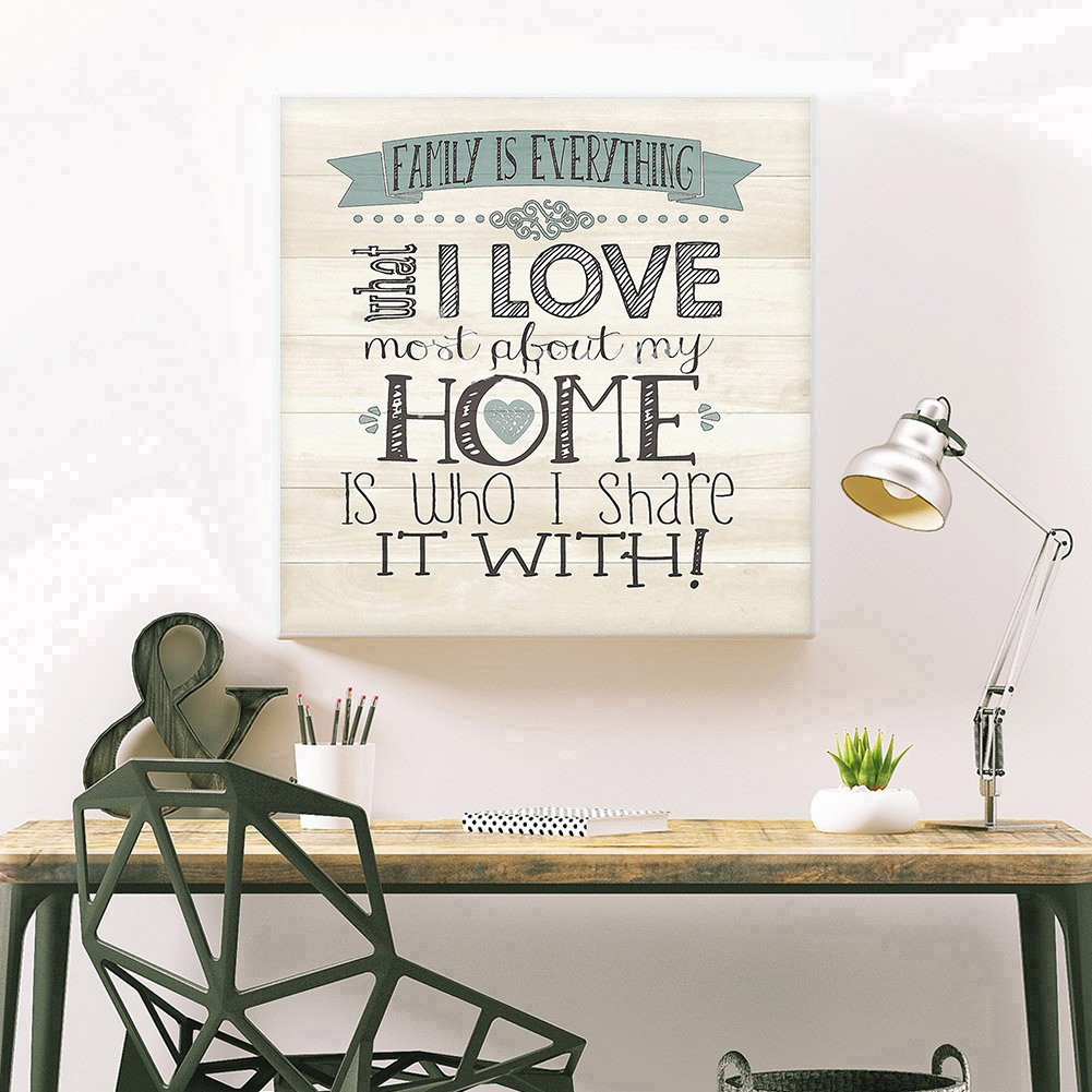 Diamond Painting - Full Round - I Love Home (35*35cm)