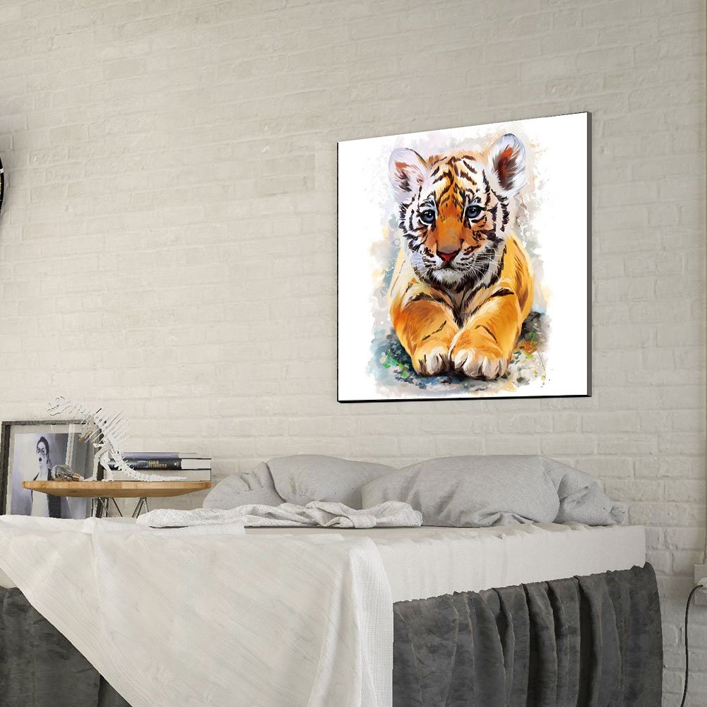 Diamond Painting - Full Round -  Tiger B