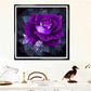 Diamond Painting kit - Partial Round - Purple Rose