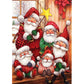 5D Diy Diamond Painting Kit Full Round Beads Santa Claus Christmas