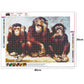 Diamond Painting - Full Round - 3 Apes