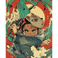 Oil Paint By Numbers DIY Anime Hand Painted Canvas Picture Craft Kit 