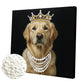 DIY Pearl Painting With Frame - Handmade Self-Adhesive Pearls - Puppy (25*25cm)