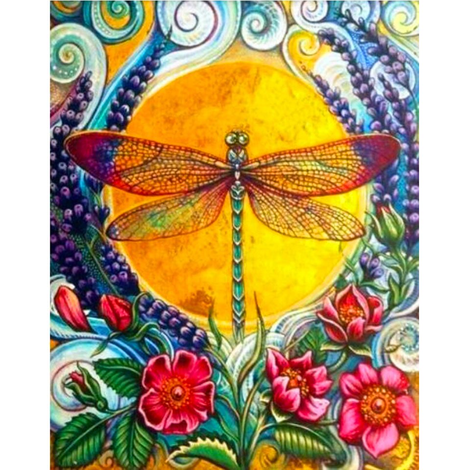 Diamond Paintings Art Full Drill Dragonfly