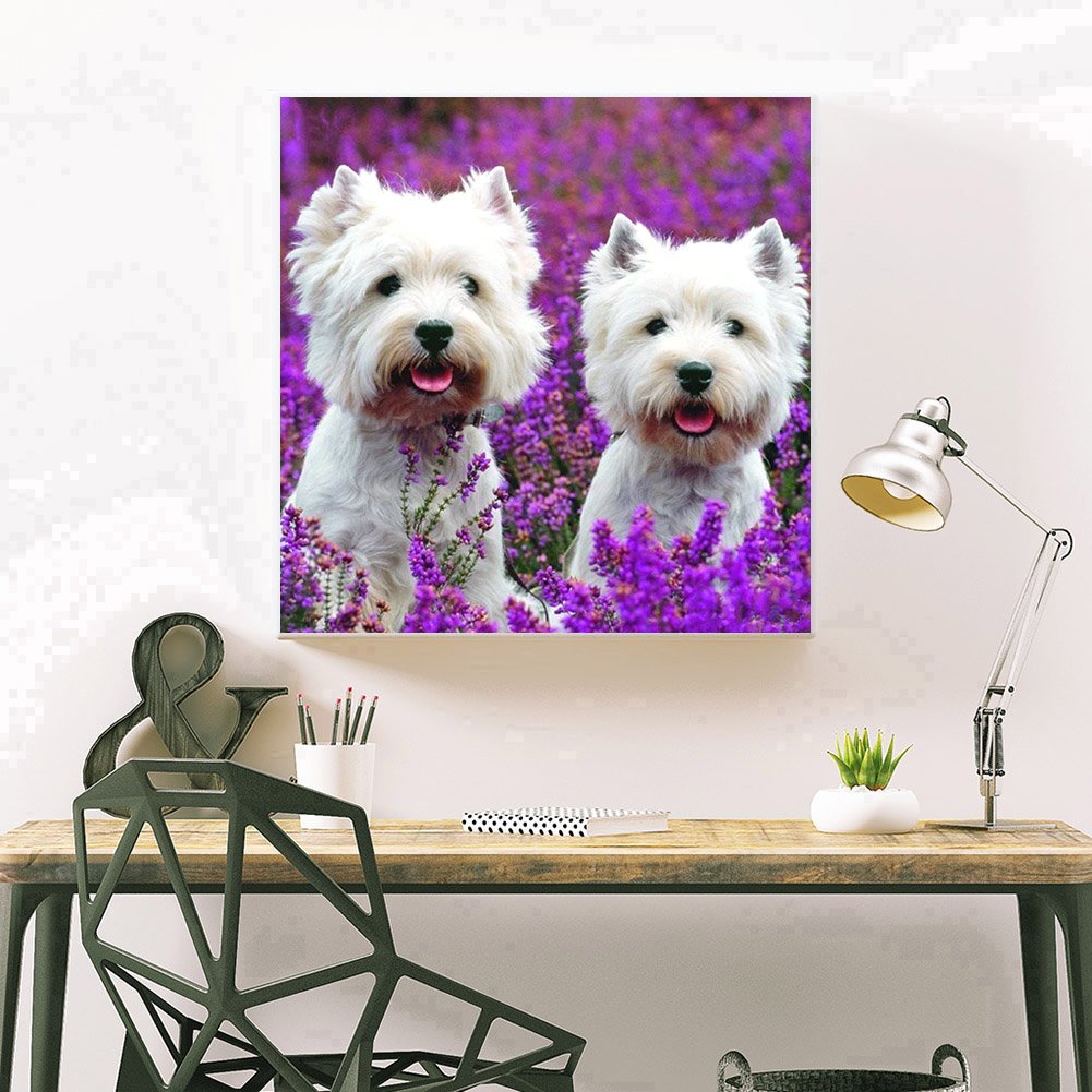 Diamond Painting - Full Round - Cute Dog A