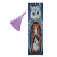 DIY Special Shape Diamond Painting Leather Bookmark Tassel Owl Embroidery