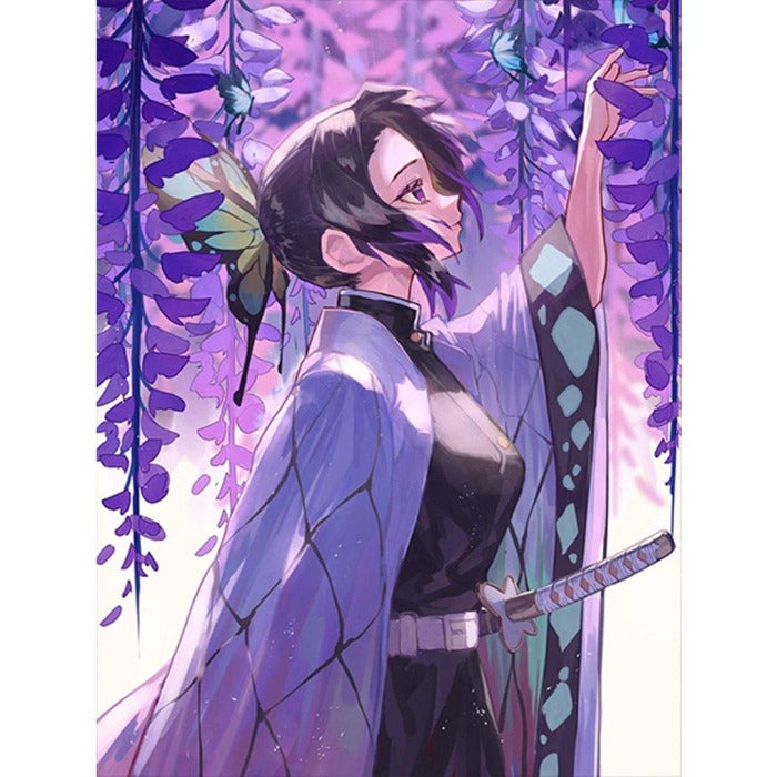 Cartoon Anime Canvas Oil Paint By Numbers Wall Art Posters
