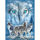 5D Diy Diamond Painting Kit Full Round Beads Wolves