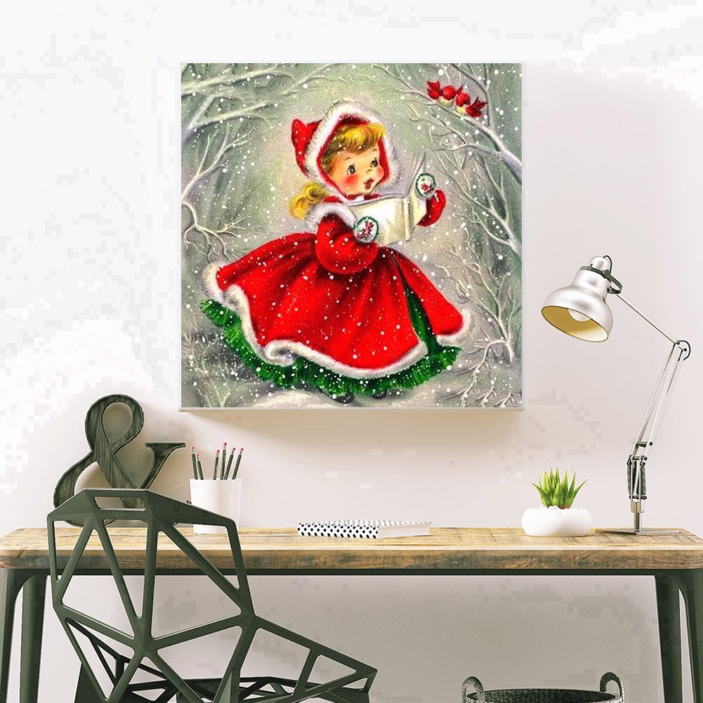 Diamond Painting - Full Round - Little Girl 40*40cm