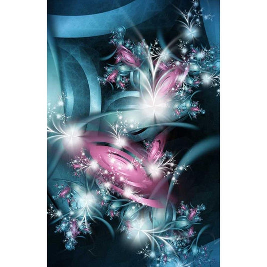 5D Diy Diamond Painting Kit Full Round Beads Fantasy Flower
