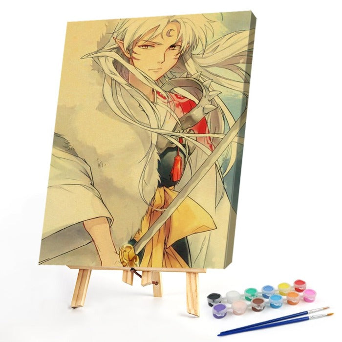 Inuyasha Acrylic Paint on Canvas Home Living Room Decoration