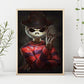 5D DIY Diamond Painting Kit - Full Round - Skull Human Cat