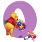 Round Beads Diamond Paintings Art Letter O Winnie The Pooh