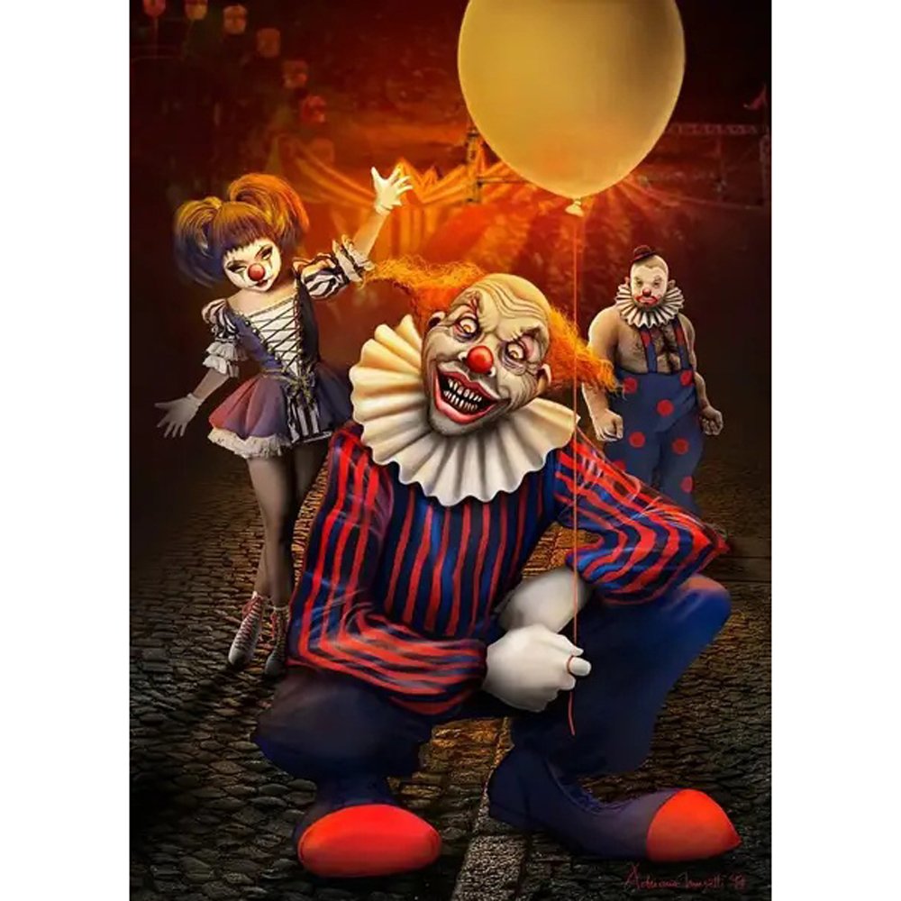 Clown Full Round Square Diamond Painting