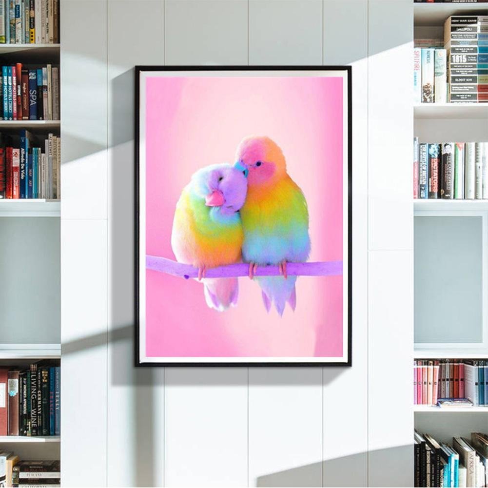 Diamond Painting - Full Round - Pink Bird
