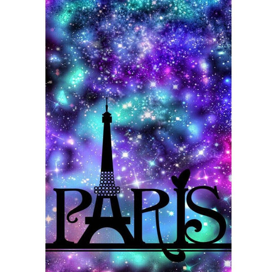 5D Diy Diamond Painting Kit Full Round Beads Galaxy Paris