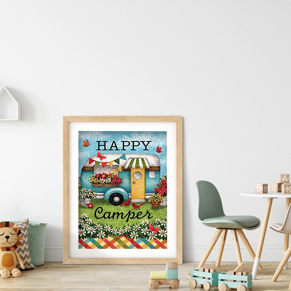 Diamond Painting - Full Round -Happy Camping