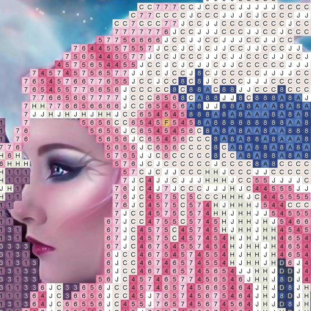 Diamond Painting - Partial Round - Eagle Girl