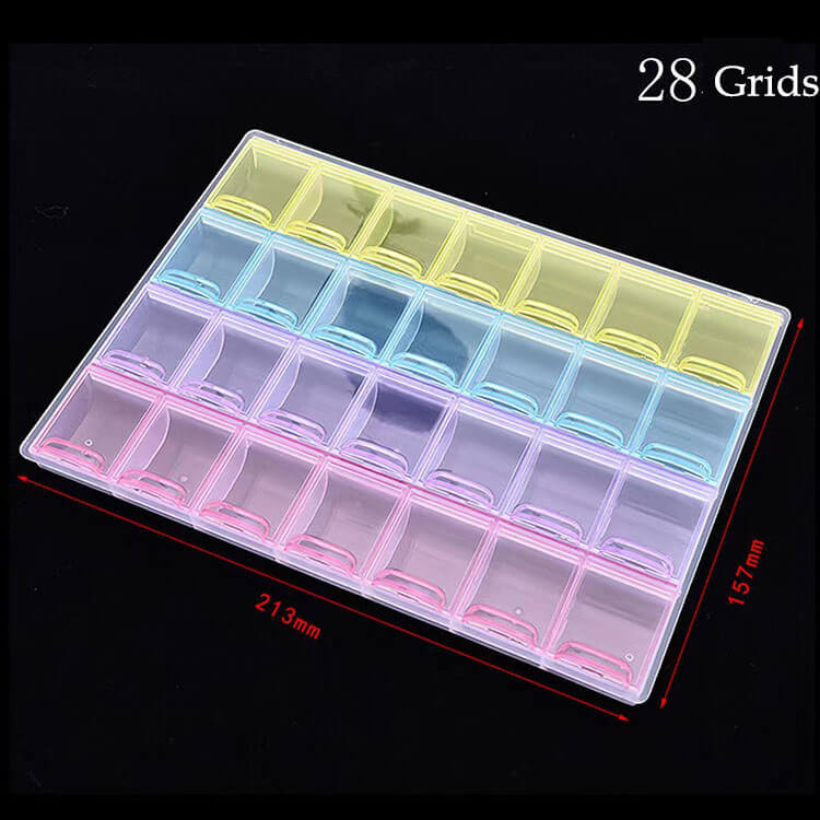 28 Grids Diy Diamond Painting Rhinestone Storage Cases
