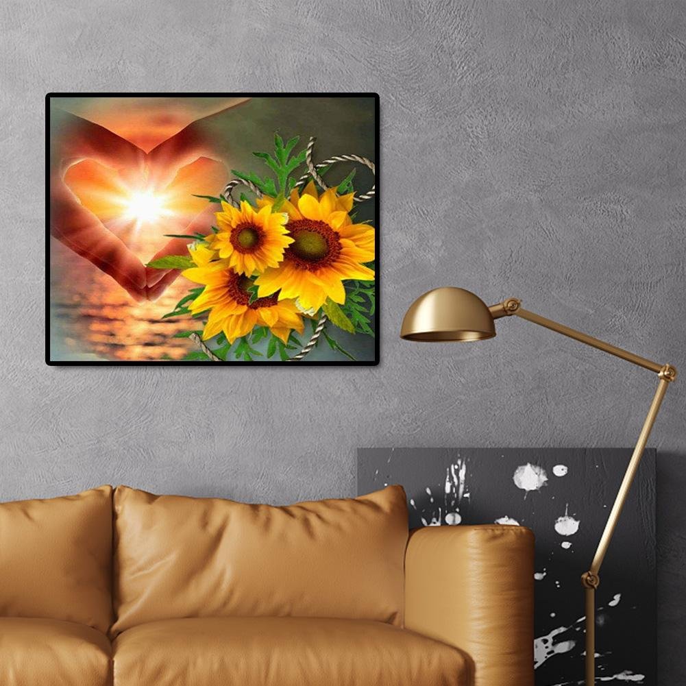 Diamond Painting - Full Round - Sunflower H