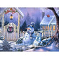 5D Diy Diamond Painting Kit Full Round Beads Snowman