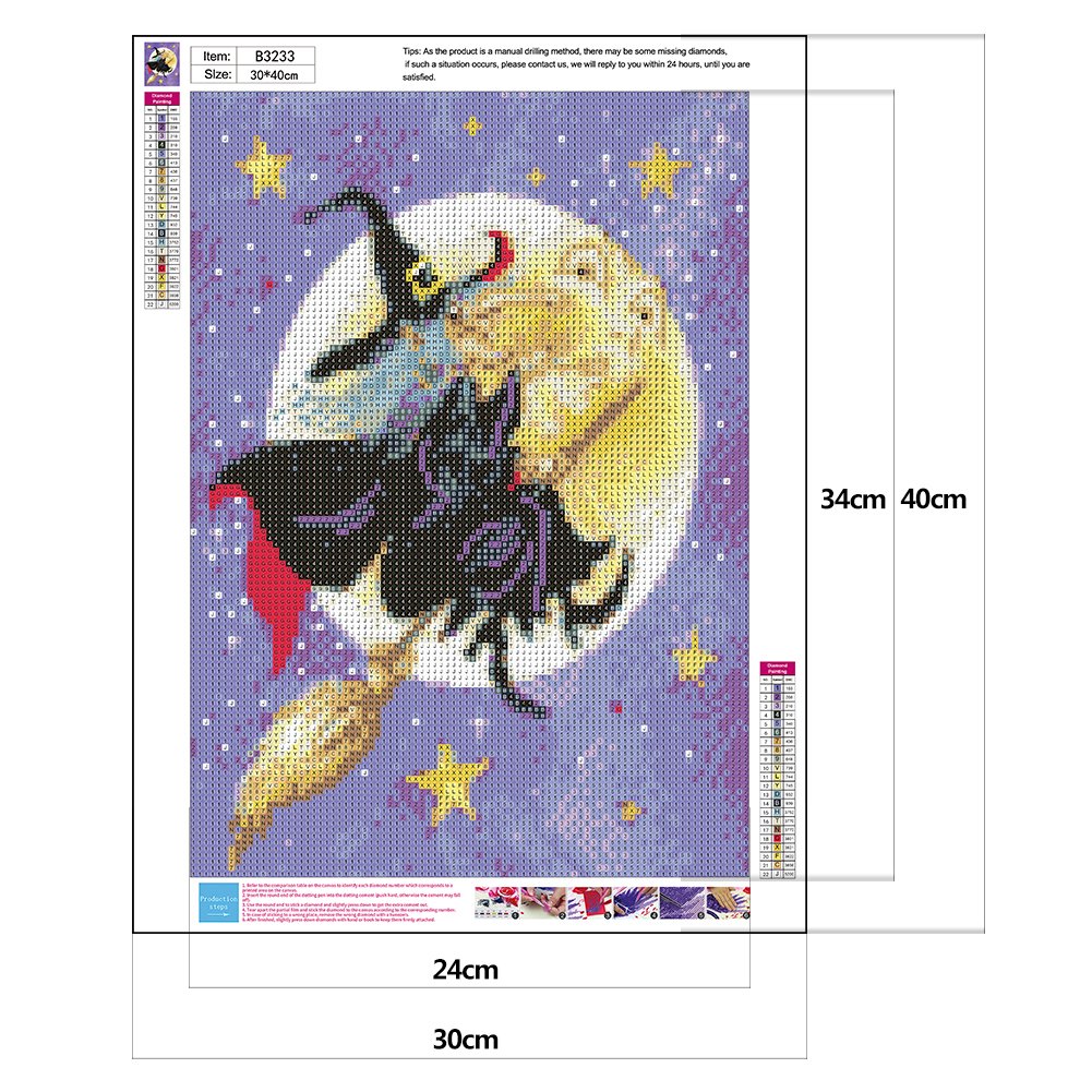Diamond Painting - Full Round - Witches Moon
