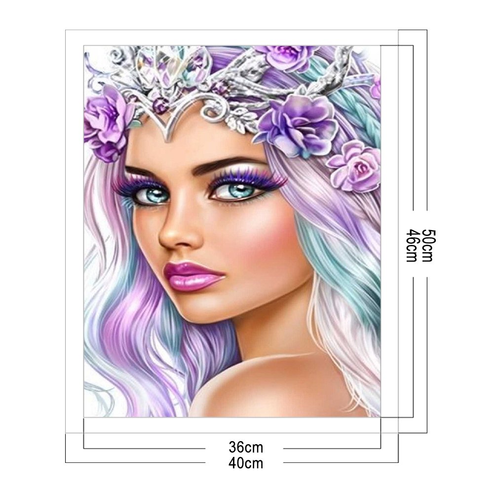 11ct Stamped Cross Stitch - European Beauty (40*50cm)