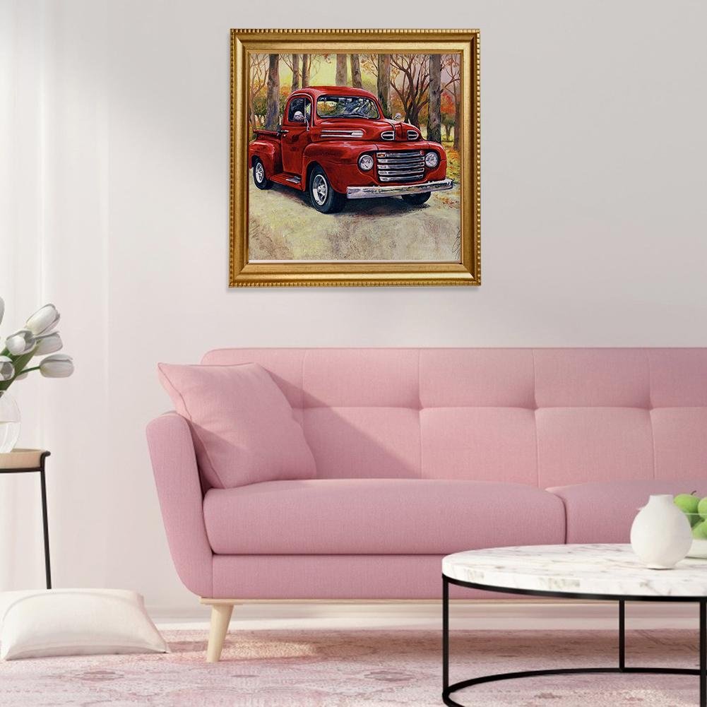 Diamond Painting - Full Round - Red Car B
