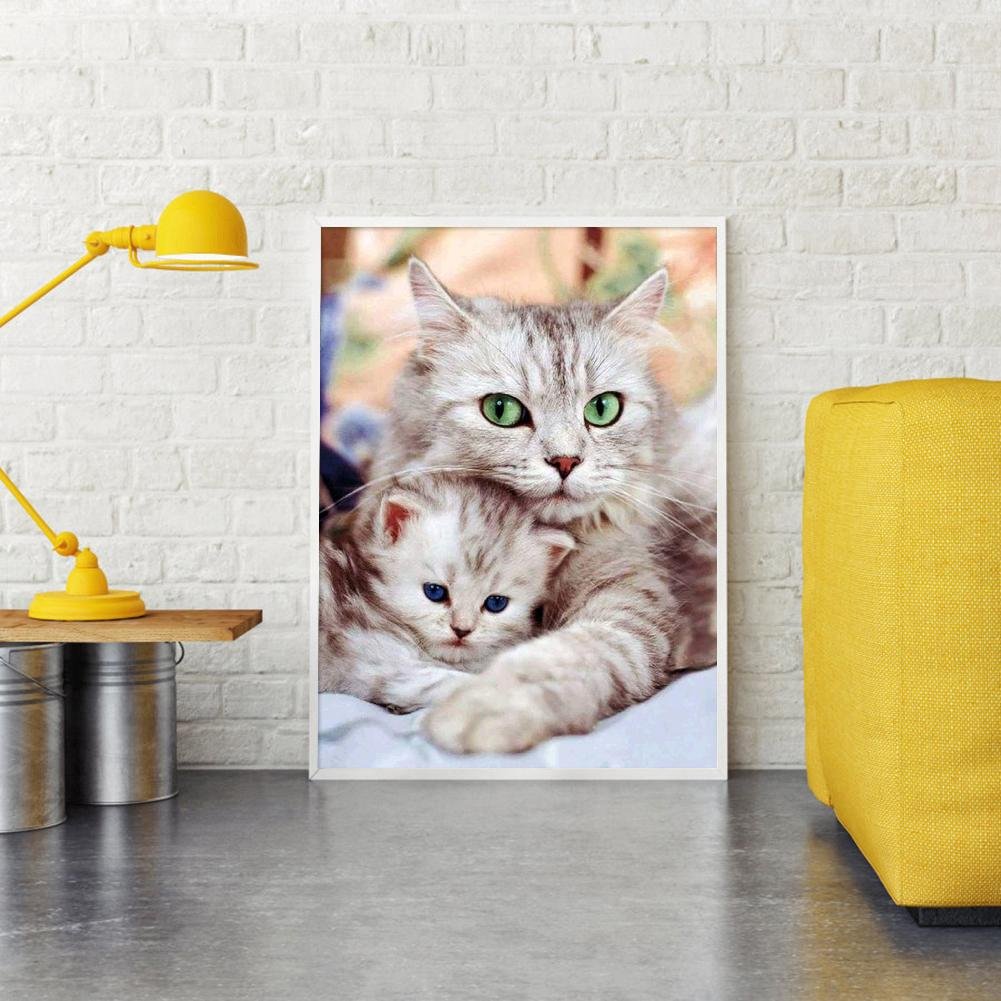 5D DIY Diamond Painting Kit - Full Round - Cats