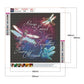 5D DIY Diamond Painting Kit - Full Round - Dragonfly A