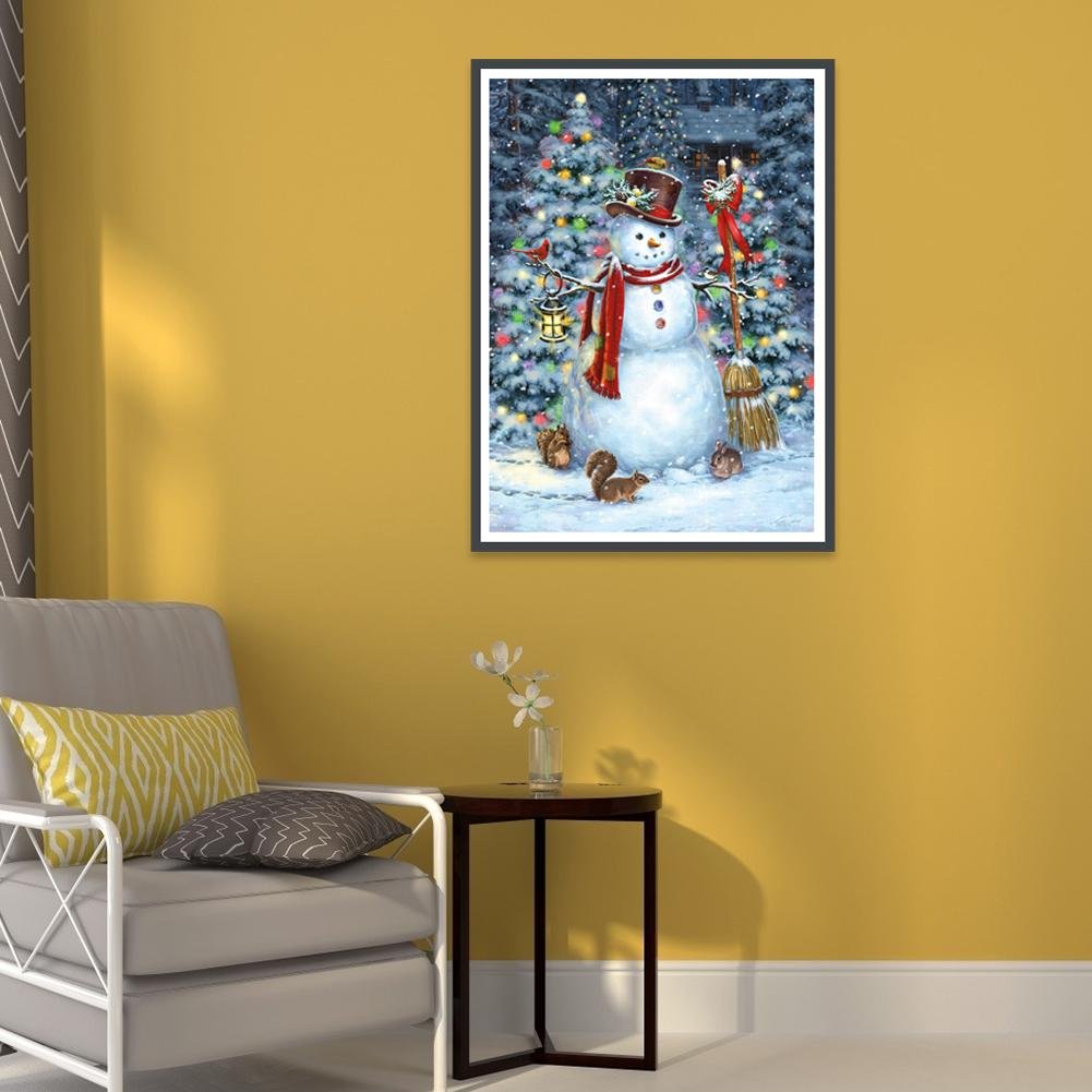 Diamond Painting - Full Round - Snowman M