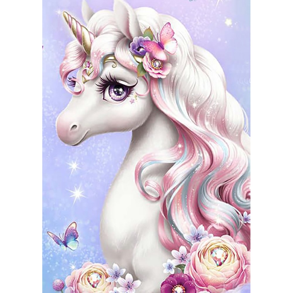5D Diy Diamond Painting Kit Full Round Beads Horse