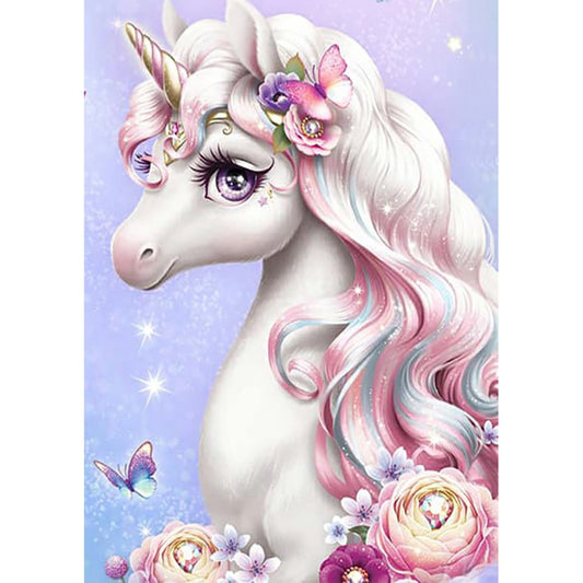 5D Diy Diamond Painting Kit Full Round Beads Horse