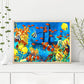 DIY Sea World Hand Painted Artwork Canvas Digital Oil Art Picture Craft Home Wall Decor