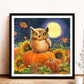 5D DIY Diamond Painting Kit - Full Round - Pumpkin Owl