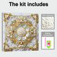 DIY Pearl Painting With Frame - Handmade Self-Adhesive Pearls - Flower (25*25cm) A