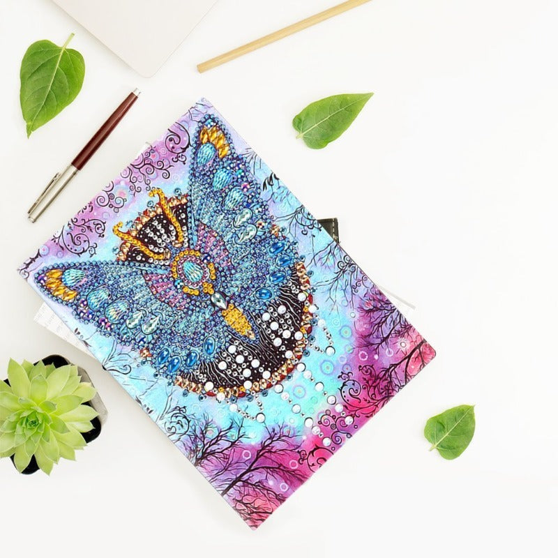 A5 5D Notebook DIY Part Special Shape Rhinestone Diary Book | Butterfly【diamondpaintingsart】