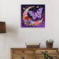 DIY Pearl Painting With Frame - Handmade Self-Adhesive Pearls - Moon Butterfly (25*25cm)