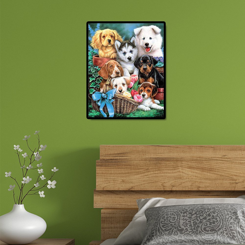 Diamond Painting - Full Round - Dogs E