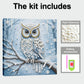 DIY Pearl Painting With Frame - Handmade Self-Adhesive Pearls - Owl (25*25cm) B