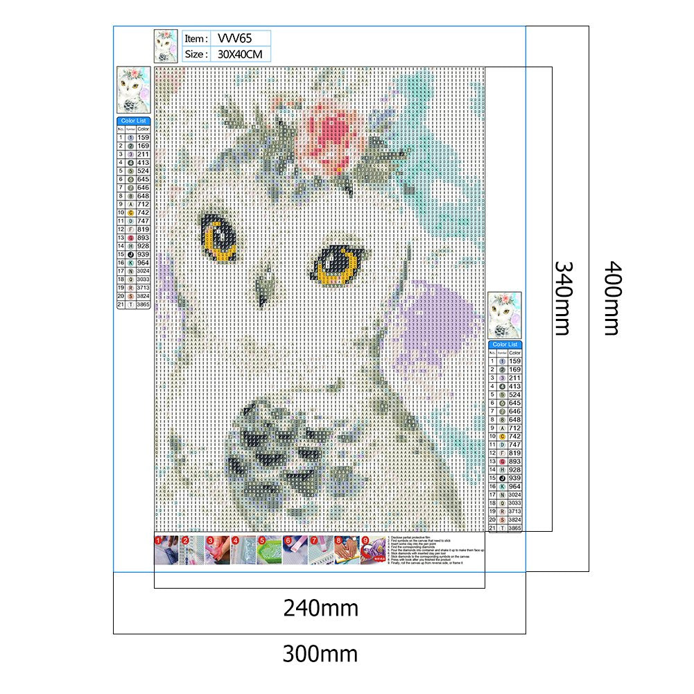 Diamond Painting - Full Round - Owl 4