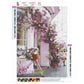 Diamond Painting - Full Round - Pink Flowers Bike