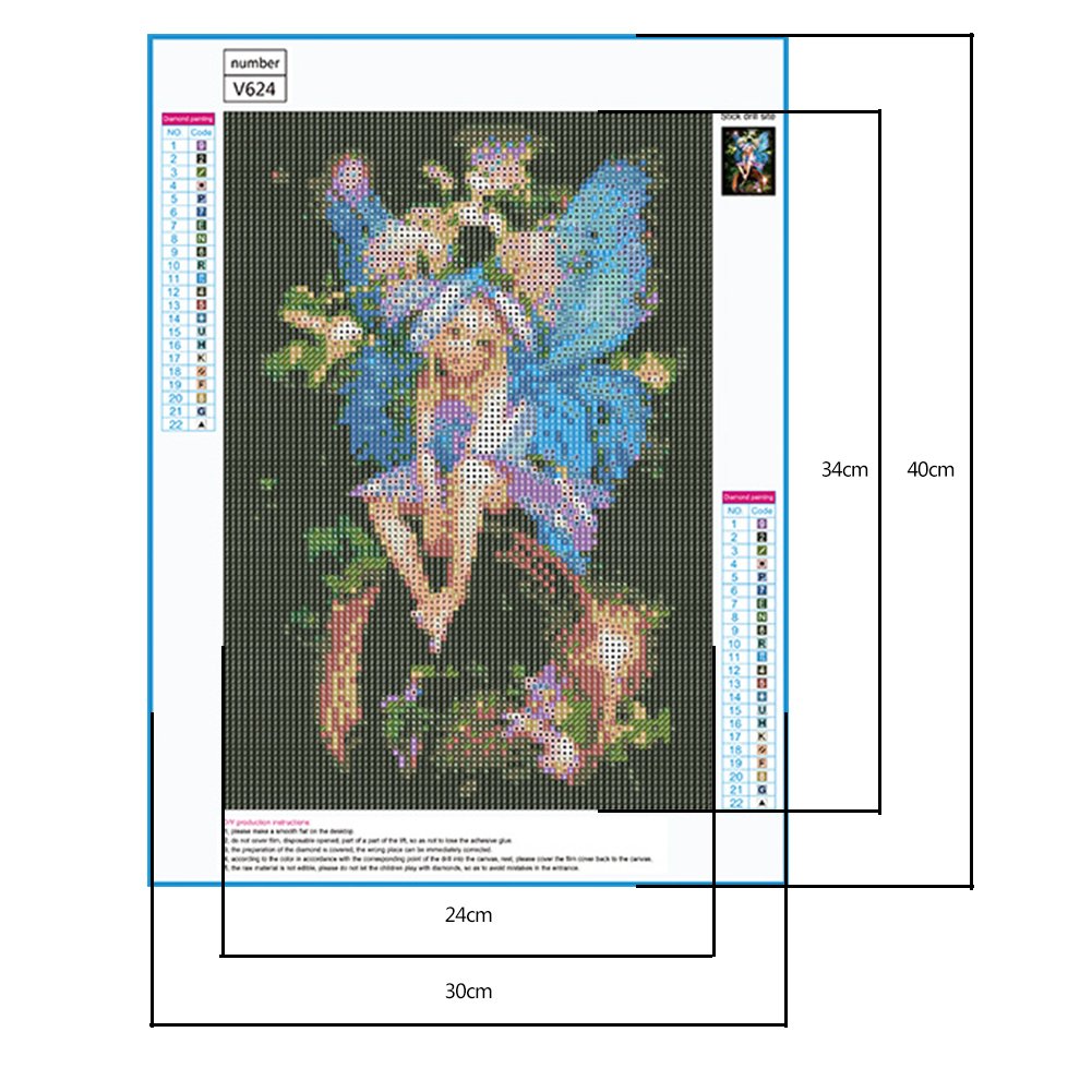 Diamond Painting - Full Round - Fairy Girl C