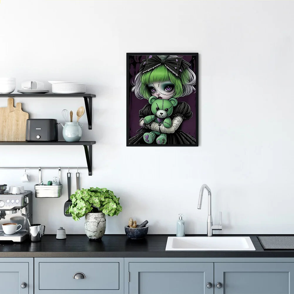 Diamond Painting - Full Round / Square - Girl Doll D
