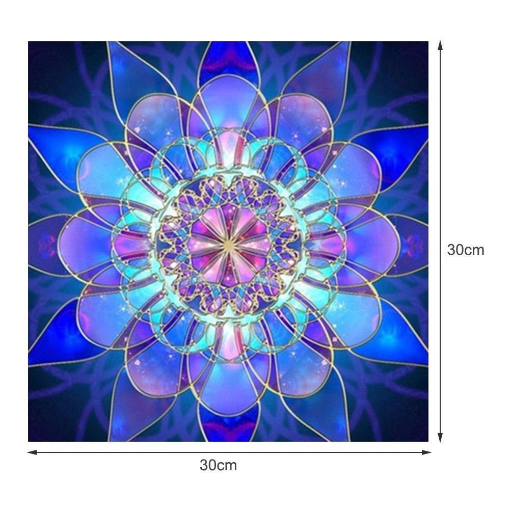 Diamond Painting - Full Round - Blue Dreamy Flower